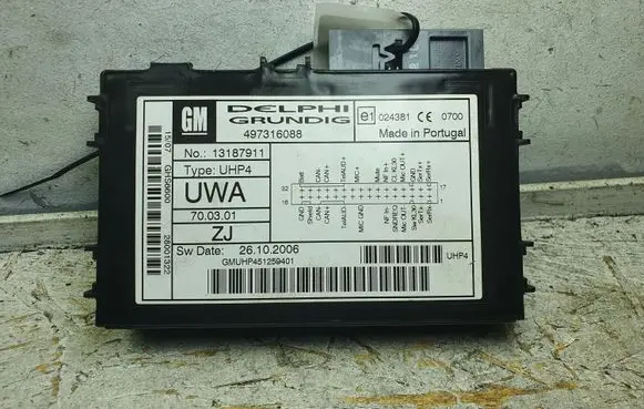 Opel Corsa D Phone control unit/module 13187911 497316088