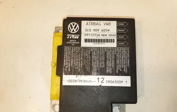 Volkswagen PASSAT B6 Airbag control unit/module 3C0909605M