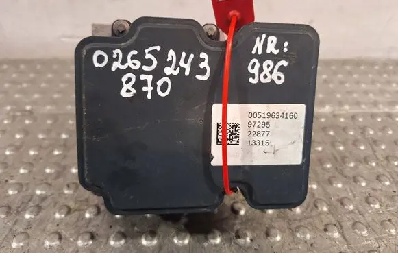 Fiat Punto Evo ABS control unit/module 51963416 0265243870 0265956367