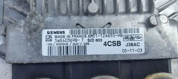 Ford Focus C-MAX Engine control unit/module 6M5112A650HB 5WS40369B