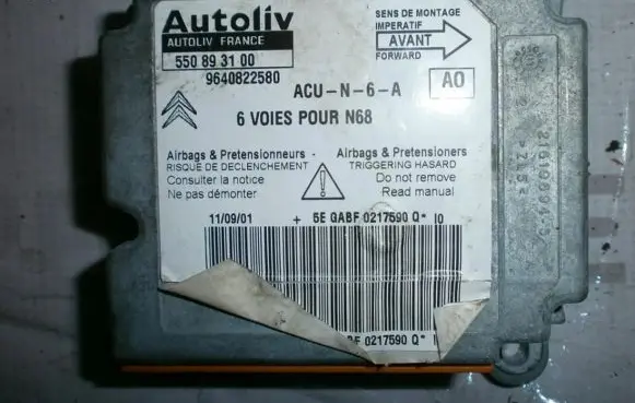 Citroen Xsara Picasso Airbag control unit/module 9640822580 550893100