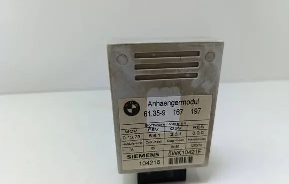 BMW 5 E60 E61 Tow bar trailer control unit/module 9167197
