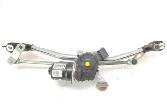 Front wiper linkage and motor