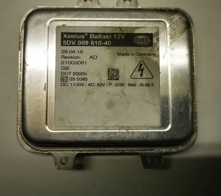 Jaguar XE Headlight ballast module Xenon 5DV00961040