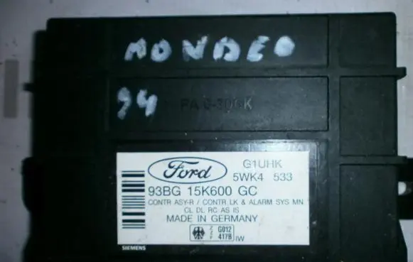 Ford Mondeo MK I Comfort/convenience module 93BG15K600GC 5WK4533