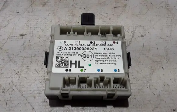 Mercedes-Benz E W213 Door control unit/module A2139002622
