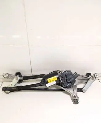 Front wiper linkage and motor