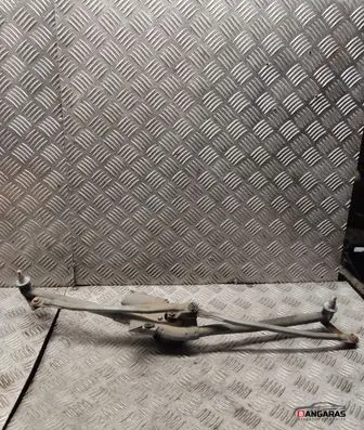 Front wiper linkage and motor