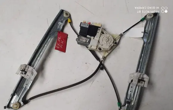 Citroen C5 Front door window regulator with motor 9649304380