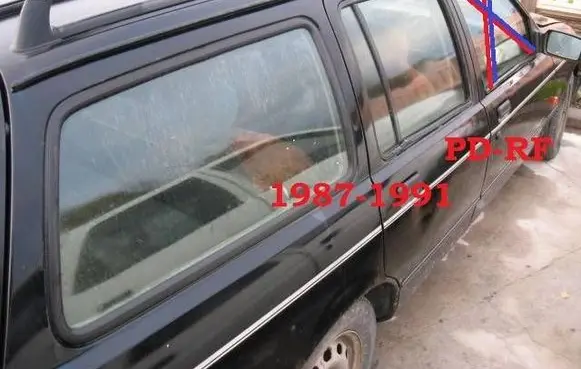 Ford Sierra Front door window glass four-door AS2
