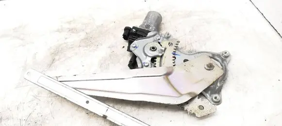 Rear door window regulator with motor