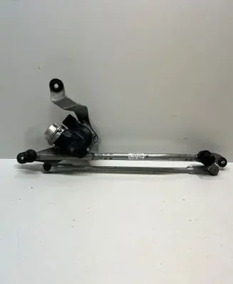 Front wiper linkage and motor