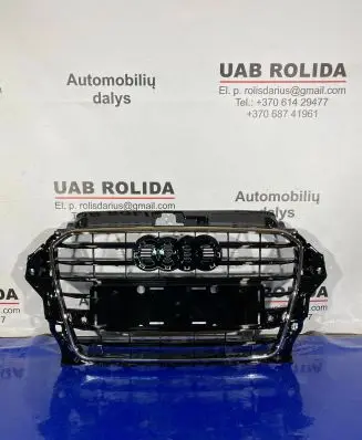Front bumper upper radiator grill