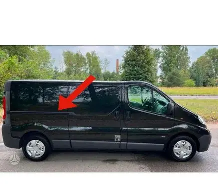 Opel Vivaro Sliding door middle rail 