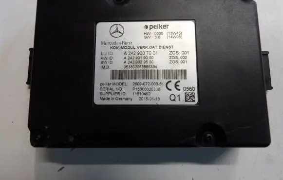 Mercedes-Benz E W212 Other control units/modules A2429007001 A2429019000 A2429029500