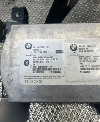 BMW 5 E60 E61 Bluetooth control unit module 9116801