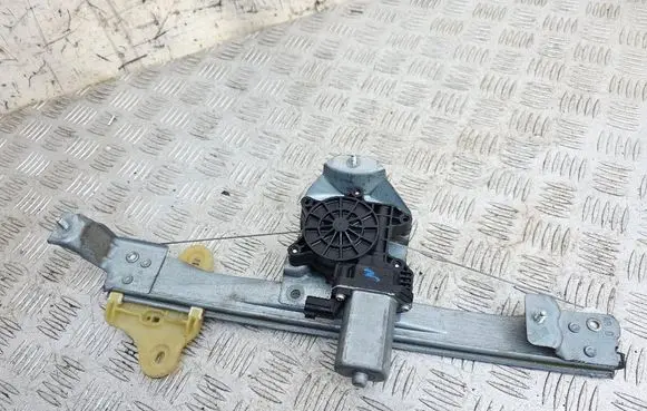 Rear door window regulator with motor
