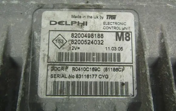 Nissan Micra Engine control unit/module ECU 8200498188