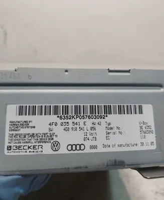Audi A6 S6 C6 4F Head unit multimedia control 4F0035541E 4E0910541L