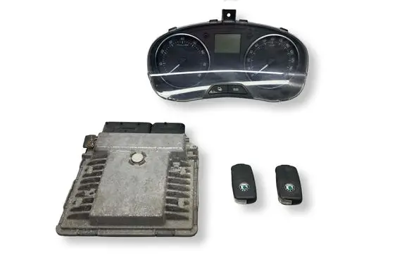 Skoda Fabia Mk2 (5J) Engine ECU kit and lock set 03F906070AM 5J0920910E