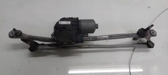 Front wiper linkage and motor