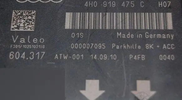 Audi A7 S7 4G Parking PDC control unit/module 4H0919475H
