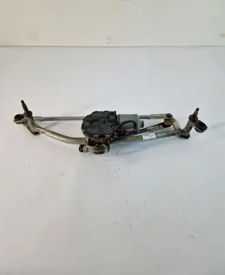 Front wiper linkage and motor