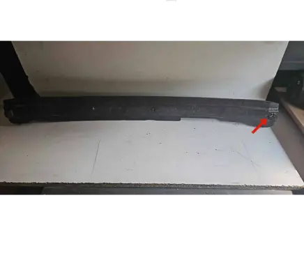 Front bumper foam support bar