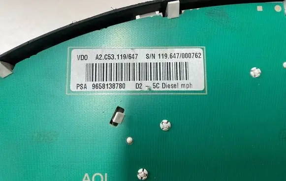 Peugeot 407 Speedometer (instrument cluster) 9658138780 A2C53106013 A2C53119647