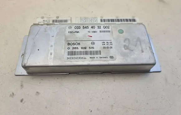Mercedes-Benz E W211 ESP (stability system) control unit 0335454032 0265109515