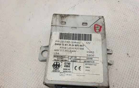 BMW 3 E46 Immobilizer control unit/module 61356905667 60837715