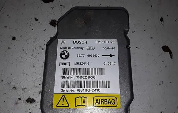 BMW X5 E53 Airbag control unit/module 65776962530 0285001681 316962530003