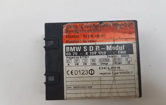 BMW 3 E46 Alarm control unit/module 4107919 65754107919