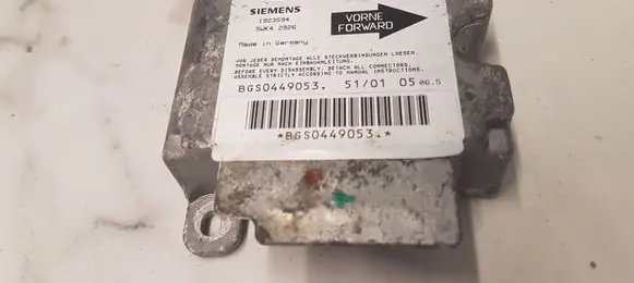 Opel Zafira A Airbag control unit/module 09229303 BGA0449053