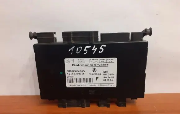 Mercedes-Benz E W211 Seat control module 10545 A2118700526