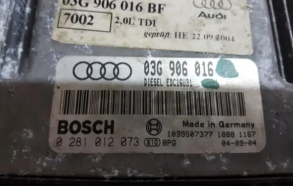 Audi A6 S6 C6 4F Engine control unit/module 03G906016GG 03G906016BF