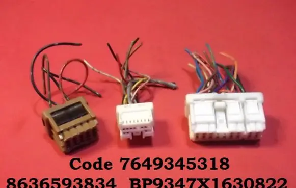 Nissan Primera EUR ISO radio connector 7649345318 8636593834