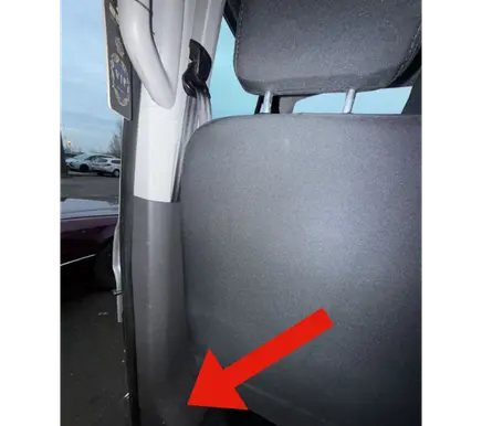 Ford Transit Custom (B) pillar trim (bottom) BK21V243W13