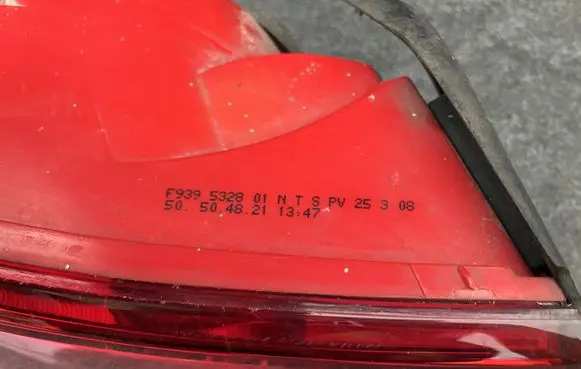 Alfa Romeo 159 Rear/tail lights F939532801
