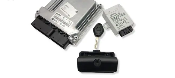 BMW 3 E46 Engine ECU kit and lock set 0281011122 61356905666 6905666