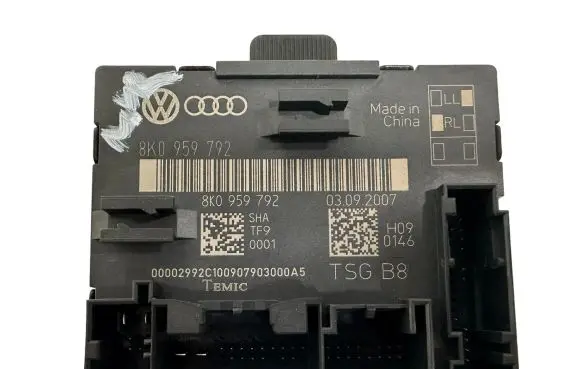 Audi A5 8T 8F Door control unit/module 8K0959792 03092007