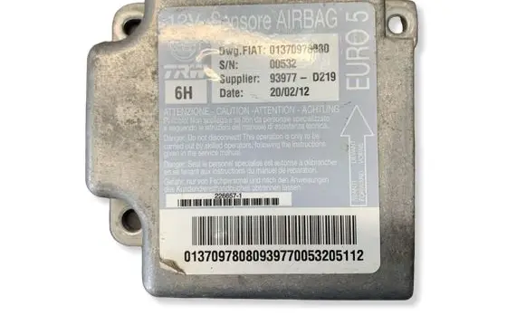 Fiat Ducato Airbag control unit/module 01370978080