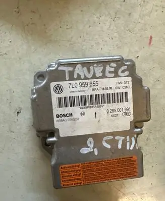 Volkswagen Touareg I Airbag control unit/module 7L0959655 0285001991