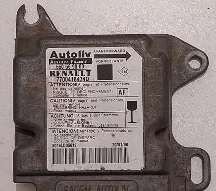 Renault Scenic I Airbag control unit/module 550569000 7700418434D 8016LD05612