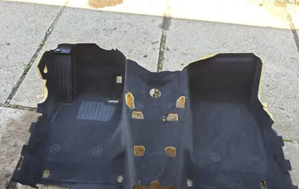 BMW 3 F30 F35 F31 Front floor carpet liner 7286638 728663814