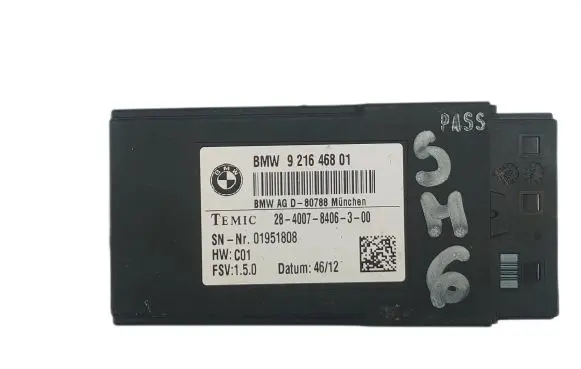BMW 5 GT F07 Seat heating relay 921646801 9216468 2840078406300
