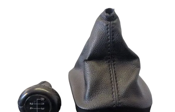 BMW 3 E46 Gear lever shifter trim leather/knob 