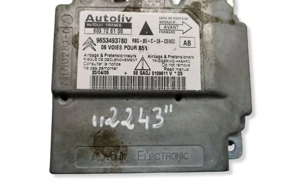 Citroen C4 Grand Picasso Airbag control unit/module 9653493780 603726100