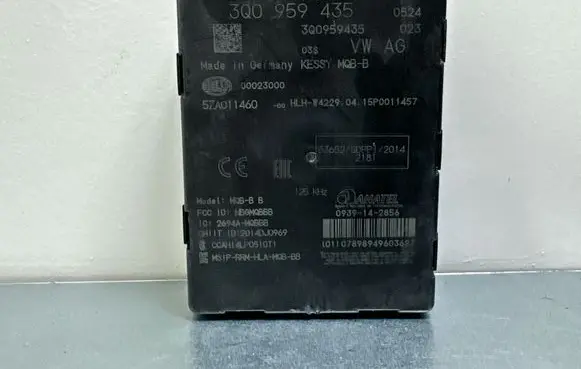 Volkswagen PASSAT B8 Keyless (KESSY) go control unit/module 5ZA011460 3Q0959435