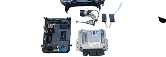 Peugeot 207 Engine ECU kit and lock set 0261S05190 9666382080 9664983080